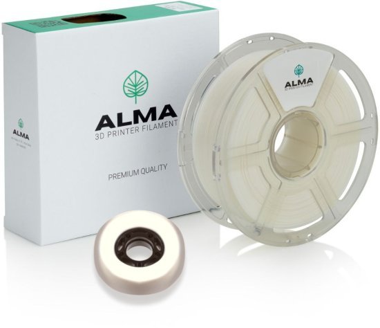 סליל הדפסה (פילמנט) 1.75 מ”מ / 1 ק”ג דגם TPE FLEXIBLE מבית ALMA - צבע טבעי - בעל אישור FDA