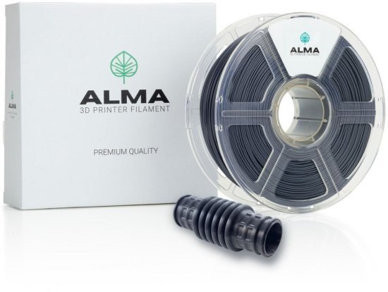 סליל הדפסה (פילמנט) 1.75 מ”מ / 1 ק”ג דגם TPU95A מבית ALMA - צבע אפור