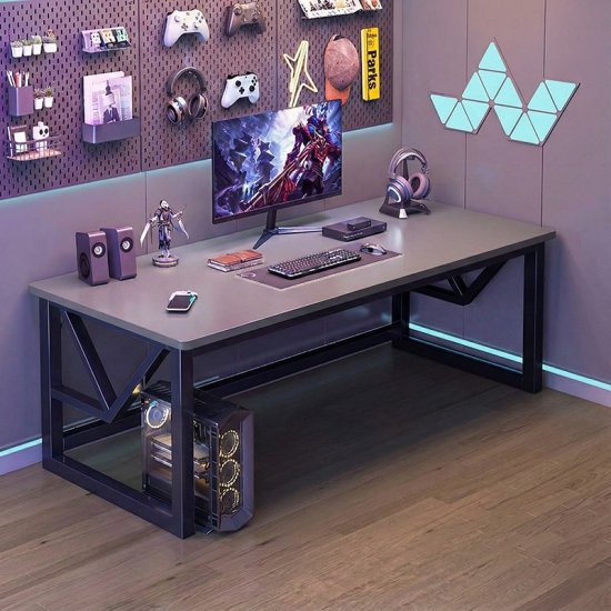 שולחן גיימינג ברוחב 100 ס''מ דגם RSM-3033 מבית Rosso Italy - צבע אפור