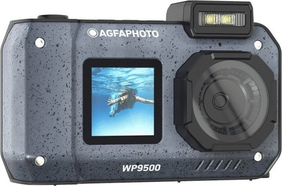 מצלמה דיגיטלית קומפקטית עמידה במים AgfaPhoto Realishot WP9500 - צבע שחור