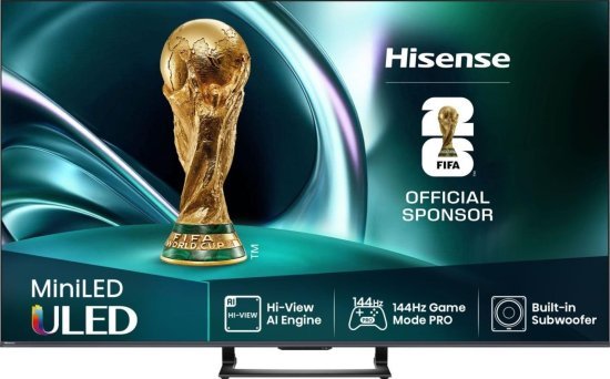 טלוויזיה חכמה 75 אינץ' Hisense UHD 4K Smart TV Mini LED 75U72Q 144hz