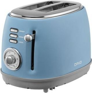 מצנם רטרו 2 פרוסות 850W דגם DRT701 מבית Davo - צבע כחול