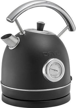 קומקום חשמלי רטרו 1.8 ליטר 2200W דגם DRK800 מבית Davo - צבע שחור