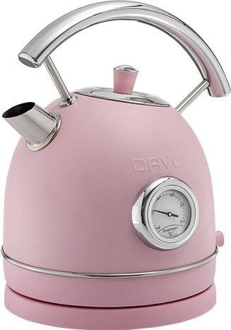 קומקום חשמלי רטרו 1.8 ליטר 2200W דגם DRK800 מבית Davo - צבע ורוד