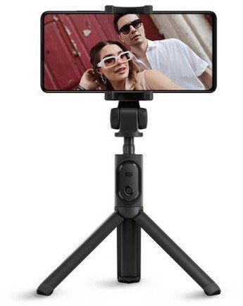 חצובת מוט סלפי 52 ס''מ Xiaomi Selfie Stick Tripod Mini - צבע שחור