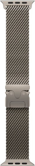 מציאון ועודפים - רצועת Titanium Milanese Loop לשעון Apple Watch 49mm צבע Natural - מידה Small