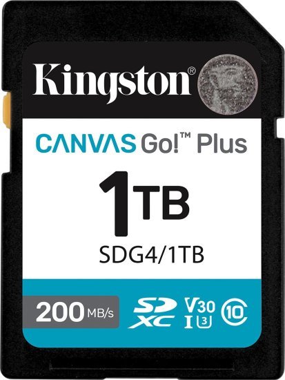 כרטיס זיכרון Kingston SDXC Canvas Go! Plus UHS-I - נפח 1TB