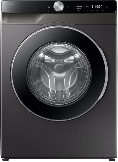 מכונת כביסה פתח חזית 9 ק''ג 1400 סל''ד בטכנולוגיית EcoBubble דגם Samsung WW90DG6U95LX - צבע כסוף כהה