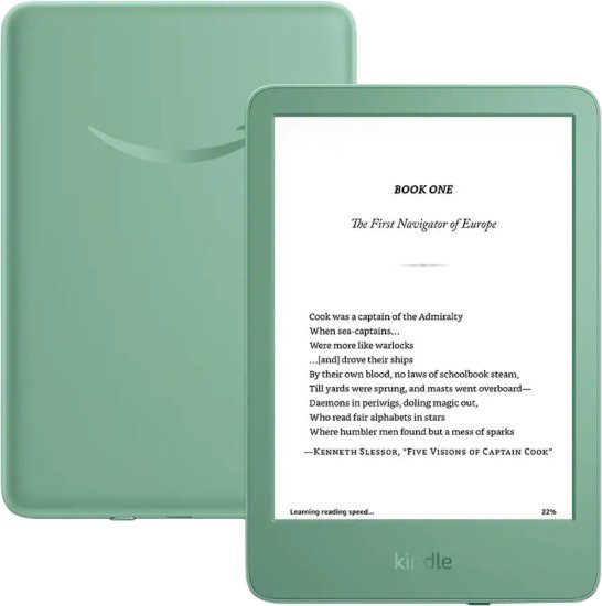 קורא ספרים אלקטרוני Kindle 11th Generation (2024) 16GB Wi-Fi - צבע Matcha