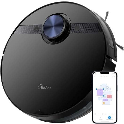 שואב אבק רובוטי לניקוי יבש ורטוב Midea M7 EVO - צבע שחור - שנה אחריות יבואן רשמי על ידי המילטון