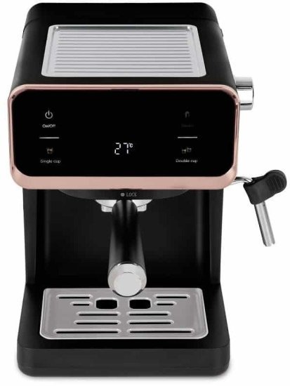 מכונת אספרסו 3 ב-1 Berlinger Haus BH9732 950W - צבע שחור / רוז גולד