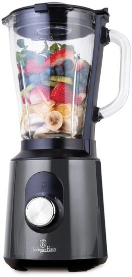 בלנדר זכוכית 1.5 ליטר Berlinger Haus BH9697 1000W - צבע אפור כהה מט