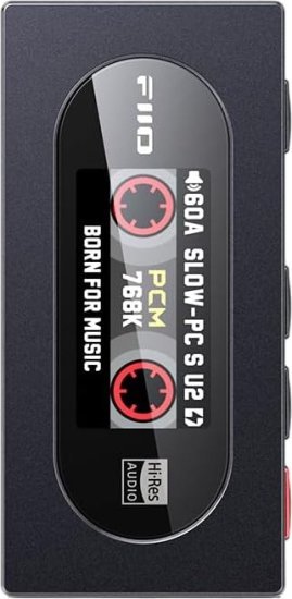 ממיר DAC ומגבר אוזניות נייד FiiO KA15 - צבע שחור