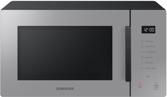 מיקרוגל דיגיטלי ציפוי קרמי 23 ליטר Samsung MS23T5018AG 800W - צבע אפור - שנה אחריות יבואן רשמי סמסונג ישראל
