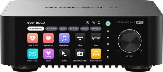 סטרימר מוזיקה משולב DAC ומגבר סטריאו Eversolo Play