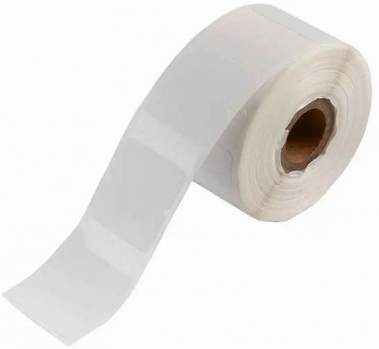 מדבקה מלבנית שקופה רב שימושית למדפסת ניידת Aimo M110/M120/M200/M220/AM-243/D520/D520BT / T200 Pro  - גודל 40x60 מ''מ - 130 מדבקות בגליל