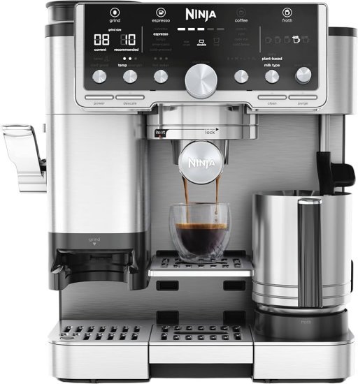 מכונת קפה 3-ב-1 Ninja Luxe Cafe Pro ES701 1650W - צבע כסוף