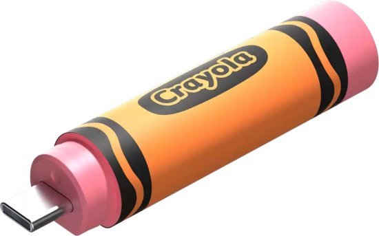 זיכרון נייד בעיצוב Crayon עם חיבור SanDisk Crayola USB-C - דגם SDCZIC-128G-G46O - נפח 128GB - צבע Mango Tango