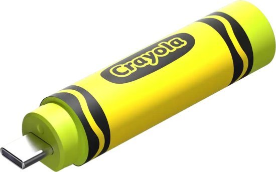 זיכרון נייד בעיצוב Crayon עם חיבור SanDisk Crayola USB-C - דגם SDCZIC-256G-G46L - נפח 256GB - צבע Electric Lime