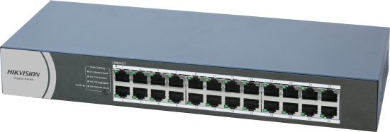 מתג להתקנה בארון תקשורת Hikvision 24 Port Gigabit DS-3E0524R-O