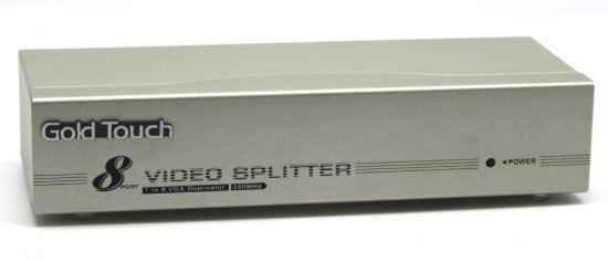 מציאון ועודפים - מפצל מחיבור VGA ל-8 חיבורי Gold Touch - VGA