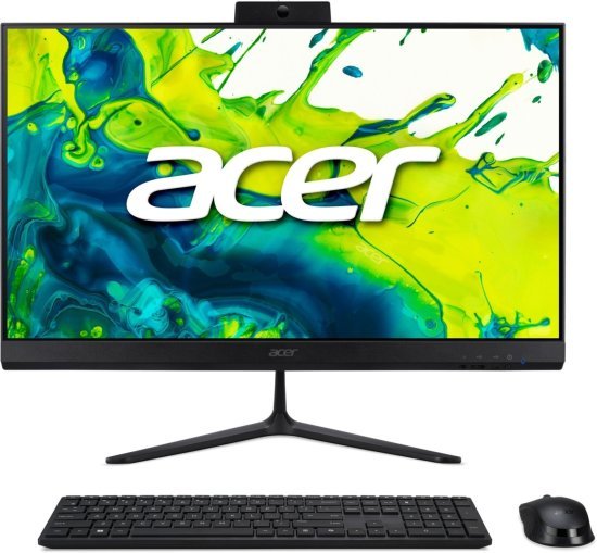 מחשב All-in-One ללא מסך מגע Acer Aspire C24-B DQ.BRRET.005 - צבע שחור - כולל סט מקלדת ועכבר אלחוטיים