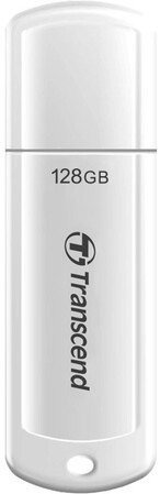 זכרון נייד Transcend JetFlash 730 USB 3.1 128GB TS128GJF730 - צבע לבן