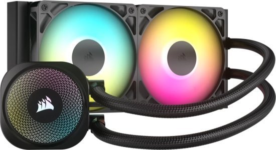 מציאון ועודפים - קירור נוזלי למעבד Corsair NAUTILUS 240 RS ARGB 240mm - צבע שחור