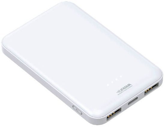 סוללת גיבוי בנפח Sigma 5000mAh - צבע לבן