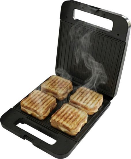 טוסטר לחיצה 4 פרוסות 1500W דגם NRI-8644 מבית Universe - צבע שחור / כסוף