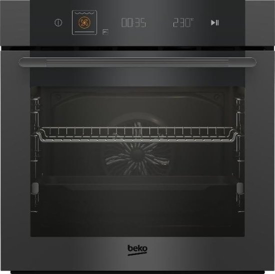תנור בנוי פירוליטי 72 ליטר 15 תוכניות Beko MBBIM10600MTPSWE - זכוכית שחורה מט