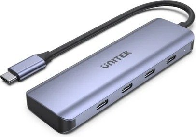 מפצל 4 חיבורים דגם H1107K מבית Unitek - שנתיים אחריות על ידי היבואן הרשמי