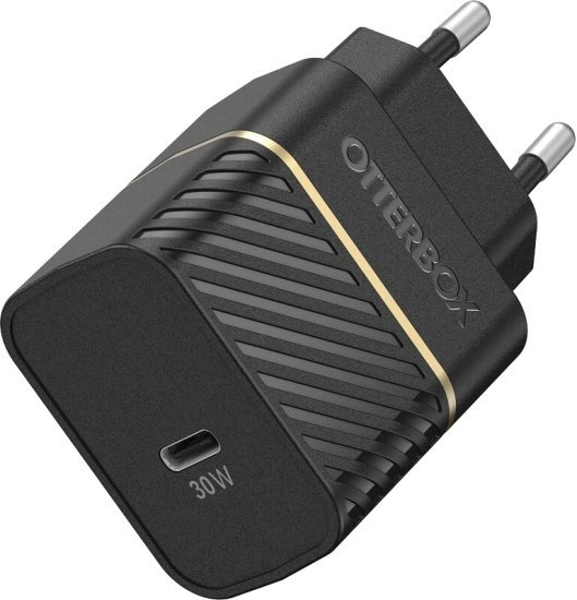 מטען קיר מהיר 30W בחיבור USB-C מבית OtterBox - צבע שחור