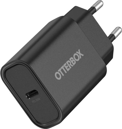 מטען קיר מהיר 20W בחיבור USB-C מבית OtterBox - צבע שחור