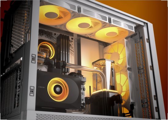 מציאון ועודפים - מארז ללא ספק Corsair 4000D RS FRAME ARGB Tempered Glass Mid Tower ATX - צבע לבן