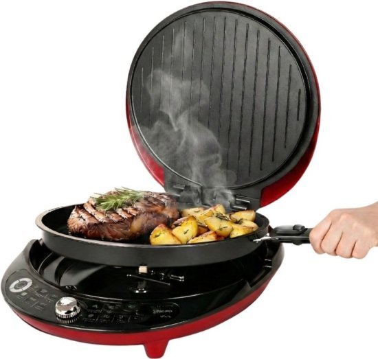 שף הפלא עם פלטות נשלפות עוצמתי דגם NRI-8640 מבית Universe - צבע אדום