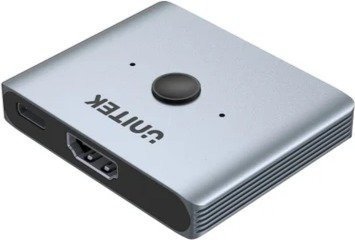 בורר HDMI דו-כיווני תומך ברזולוציה עד 8K מבית Unitek - שנתיים אחריות על ידי היבואן הרשמי