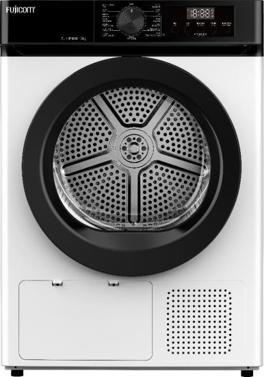 מייבש כביסה פתח חזית 10 ק''ג קונדנסור Fujicom FJ-HP1010 700W HeatPump - צבע לבן