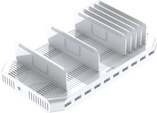 עמדת טעינה 96W עם 10 יציאות Y-2172 מבית Unitek - שנתיים אחריות על ידי היבואן הרשמי