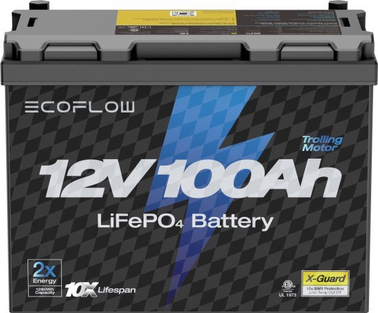 סוללת ליתיום נטענת‏ 12V 100Ah מבית EcoFlow
