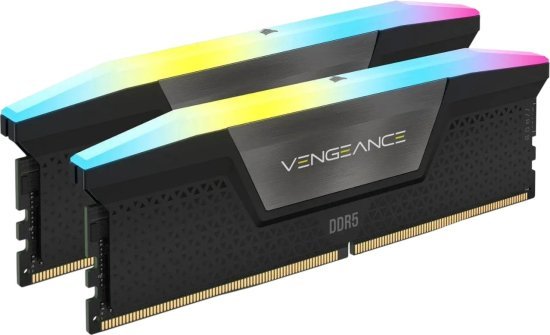 זיכרון למחשב Corsair Vengeance RGB 2x32GB DDR5 6000MT / s CL40 - צבע שחור