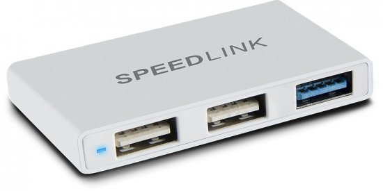 מציאון ועודפים - מפצל 3 יציאות SpeedLink Pleca USB Type-C - צבע כסוף