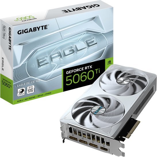 כרטיס מסך GIGABYTE RTX 5060 Ti EAGLE OC ICE 16GB