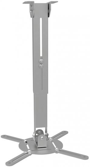 זרוע לתליית מקרן בתקרה ובקיר PM52 מבית זרועות שיח - צבע כסוף