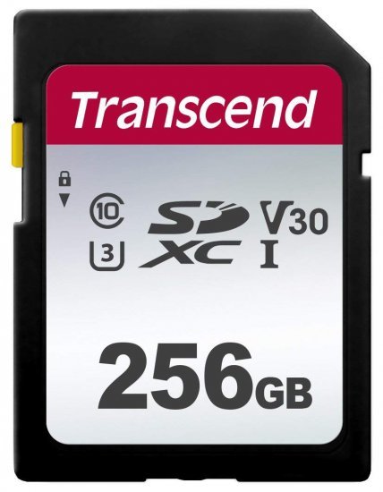 כרטיס זכרון Transcend 300S Secure-Digital SDXC UHS-I U3 TS256GSDC300S - נפח 256GB