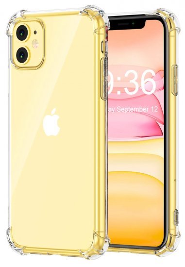 כיסוי TPU ל- Apple iPhone 11 - צבע שקוף