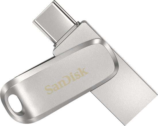 זיכרון נייד SanDisk Ultra Dual Drive Luxe USB 3.1 Type-C - דגם SDDDC4-064G-G46 - נפח 64GB